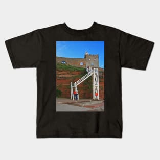 Jacob's Ladder, Sidmouth, Devon Kids T-Shirt